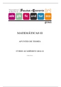 Apuntes de Teoria Matematicas II
