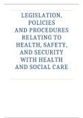 Legislation in Health and Social Care