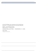 Samenvatting Kostprijsverhogende Belastingen - Omzetbelasting - Mariken E. Van Hilten