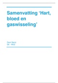 Samenvatting - Hart, bloed en gaswisseling