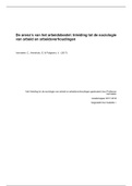 Cursus inleiding tot arbeidssociologie en -verhoudingen (hoofdstuk 1 tem 8)