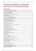 Financieel Management (bedrijfsfinanciering) 2017-2018