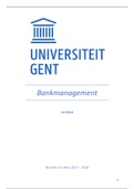 Master handelswetenschappen finance & risk: bankmanagement