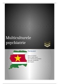 Multiculturele psychiatrie- Cross culture jaar 4 SPH
