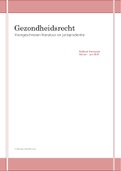Voorgeschreven literatuur & jurisprudentie &vert; GEZONDHEIDSRECHT