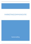 Handige samenvatting marketingcommunicatie 
