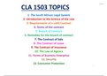 A very colourful summary of CLA1503