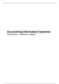 Accounting Information Systems - Alle stof overzichtelijk