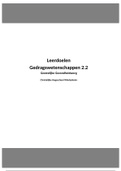 Leerdoelen Gedragswetenschappen 2.2 (leerjaar 2, GGZ)