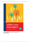 Human Resource Management: HRM Voor Managers volledige samenvatting H1 t/m H6