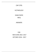 CMY3705 MAY-OCT 2016-2018 EXAM MCQ ANSWERS ONLY 