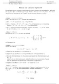 Klausur Lineare Algebra