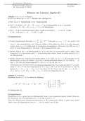 Lösung Klausur Lineare Algebra
