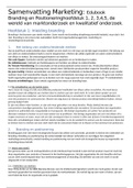 Samenvatting Marketing: Edumundo: Edubook Branding en Positionering hoofdstuk 1, 2, 3,4,5, de wereld van marktonderzoek en kwalitatief onderzoek