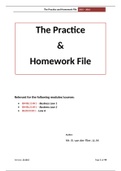 IBL year 1 -  Business Law, Practice File (possible exam questions) (Made by Amy Diemer)