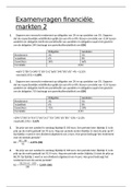 Oefenvragen: financiële markten 2