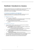Food&business - Marketing samenvatting - E-business (Visser) - Hoofdstuk 1, 2, 3, 5, 6 & 7