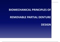  BIOMECHANICAL PRINCIPLES OF REMOVABLE PARTIAL DENTURE DESIGN