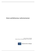 Brain and Behaviour oefententamen