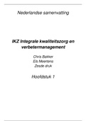 IKZ Integrale kwaliteitszorg en verbetermanagement - H1/H2/H3/H6