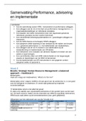Samenvatting Performance: Advies en Implementatie, Blok 4 jaar 2 HRM (Deel 2)