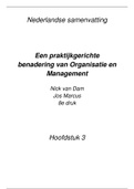 Een Praktijkgerichte Benadering van Organisatie en Management H3
