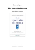 Samenvatting 'Het innovatiedilemma' door Clayton M. Christensen