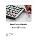OE20 Bedrijfsadministratie Antwoorden week 5 en 6 (Business Studies)