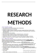 Research Methods complete content with evaluation
