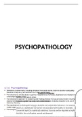 Psychopathology booklet - content and evaluation 