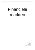 samenvatting hoofdstuk 1 t/m 4 financiële markten
