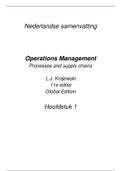 Operations Management H1 - Nederlandstalig