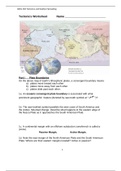 Worksheet Tectonics and Seafloor Spreading Assignment