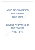abet1520- building a portfolio for abet