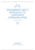 Unit 4 business communication - Merit Grade 