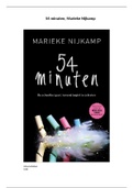 Boekverslag Nederlands 54 minuten Marieke Nijkamp
