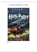 Boekverslag/Bookreport Engels Harry Potter and the goblet of fire