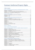 Summary elective Intellectual Property Rights