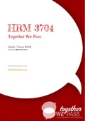 HRM3704 Together We Pass Notes 2018