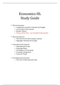 Economics HL Study Guide