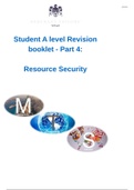 A* Resource Security Notes (A level geogrpahy)