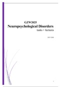Summary GZW2025 Neuropsychological Disorders