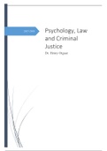 Psychology, Law and Criminal Justice