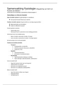 Samenvatting Deeltentamen 2 Regulering van Vorm en Functie van Dieren (Fysiologie)