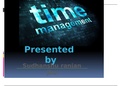 Time management PPT