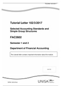 FAC2602 - Exam Paper