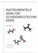 Samenvatting Instrumentele analyse: Scheidingstechnieken (2de jaar Chemie)
