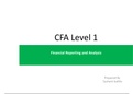 CFA level 1 Financial reporting