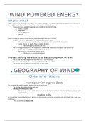 Wind Powered Energy Power Point Slide Notes (Printable Handouts)