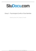 Psychological Conflict of Dual Identities Essay